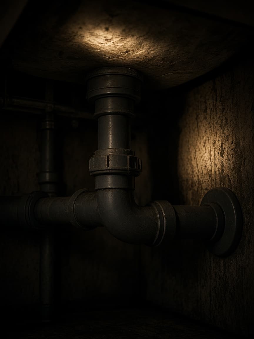 Water line leak repair work on residential plumbing