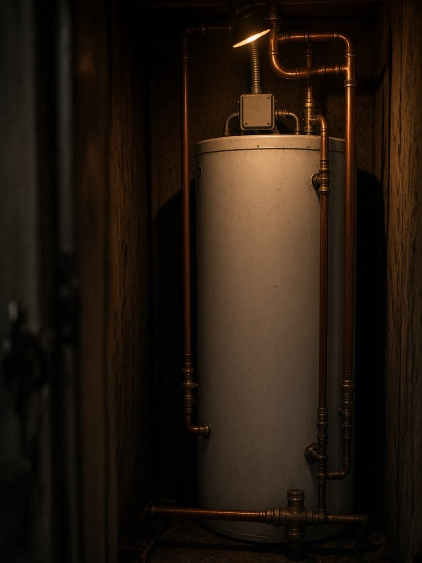 Electric water heater requiring adequate electrical panel capacity