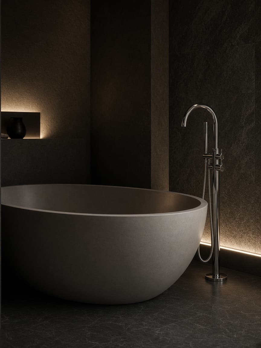 Tub and shower plumbing that depends on a well-maintained water heater