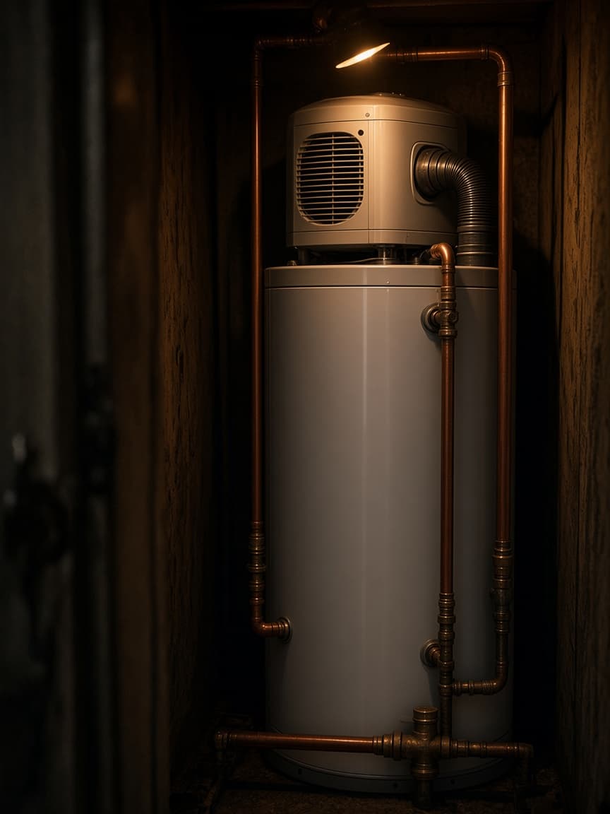 Hybrid heat pump water heater option for Arlington area homes