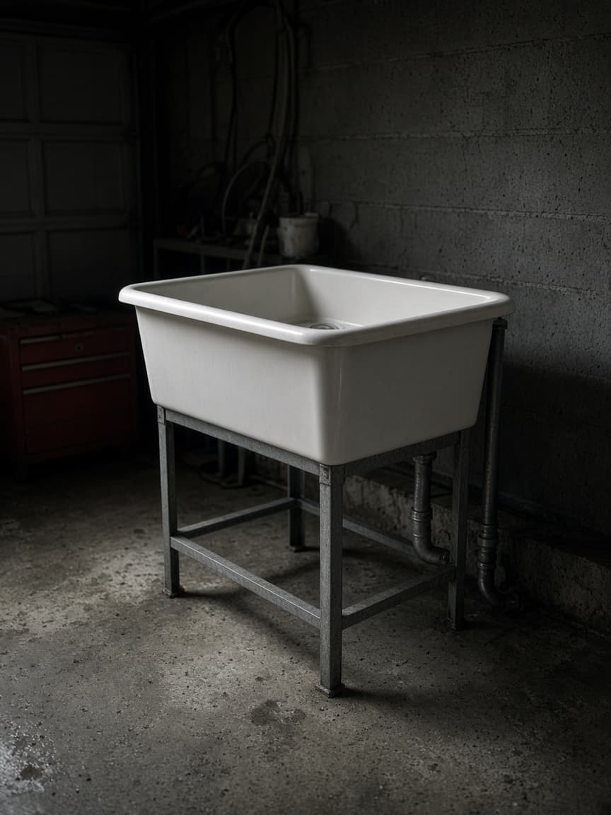 Utility area plumbing where many Washington water heaters are installed